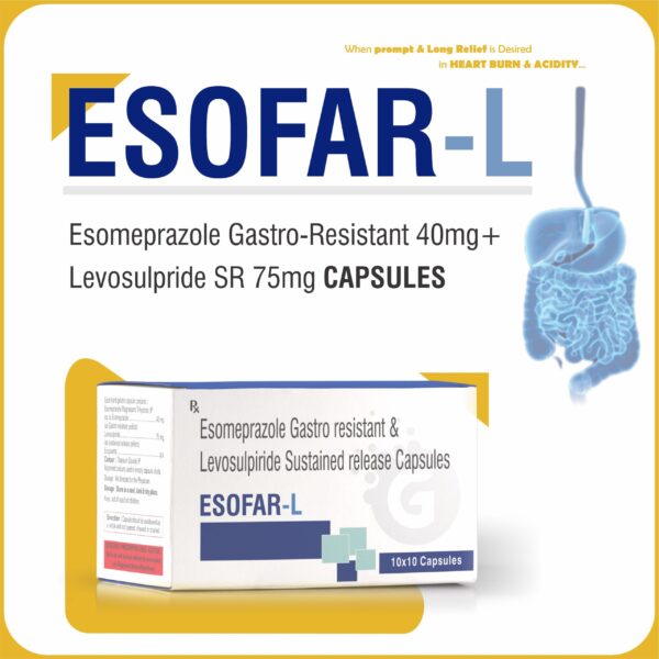 Esomeprazole Gastro-Resistant 40mg+ Levosulpride SR 75mg